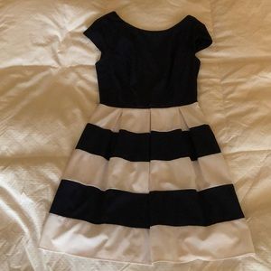Navy & white dress